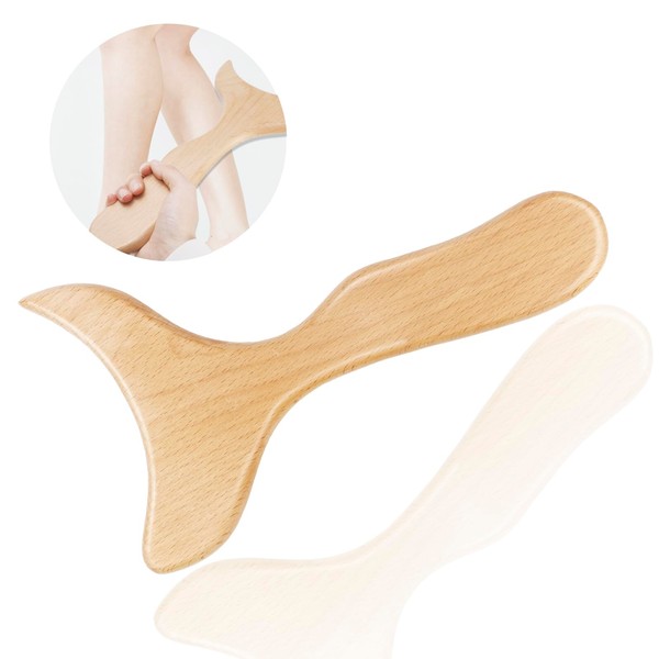 OXDFK Wood Therapy Massage Tools, Wooden Lymphatic Drainage Massager Board,