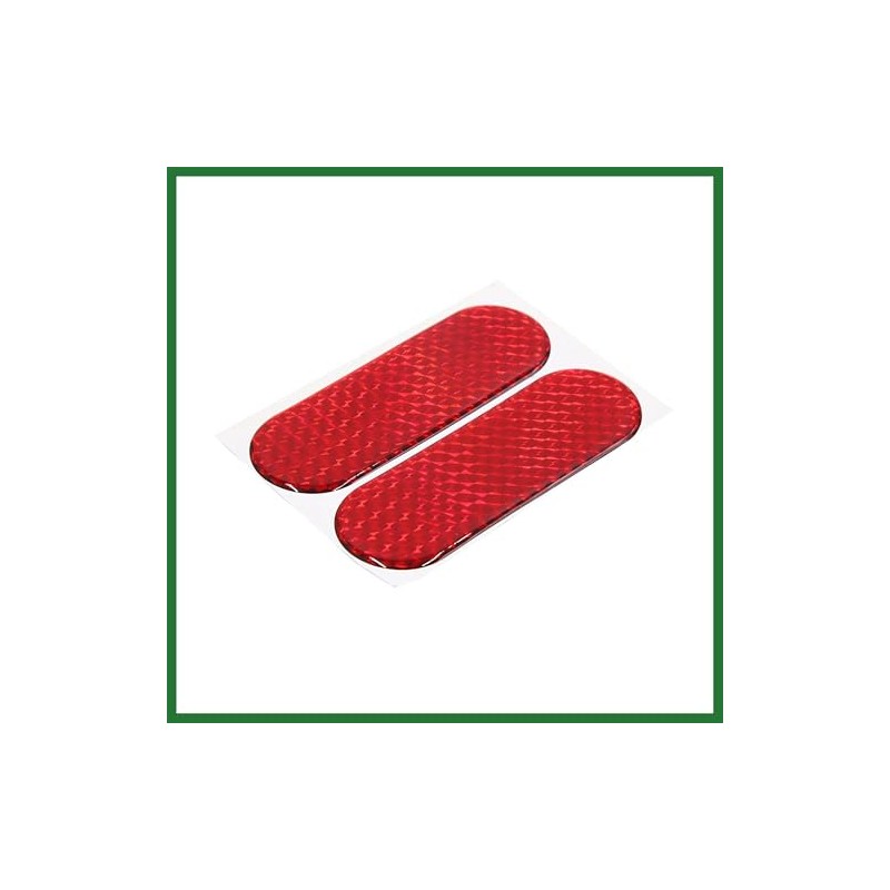 Motoforti 4Pcs Red Reflective Safety Warning Tape Sticker 12 x