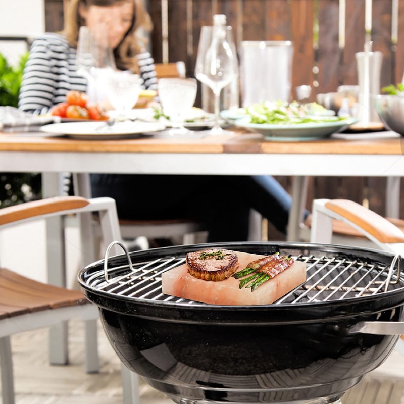 Onlyfire Himalayan Salt Plate 8"x8"x1.5" for Cooking, Grilling Cutting and