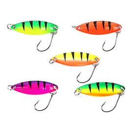 Major Fish Spoon Set Ultra Light Mini Indicators Firetiger UV Pack of 5