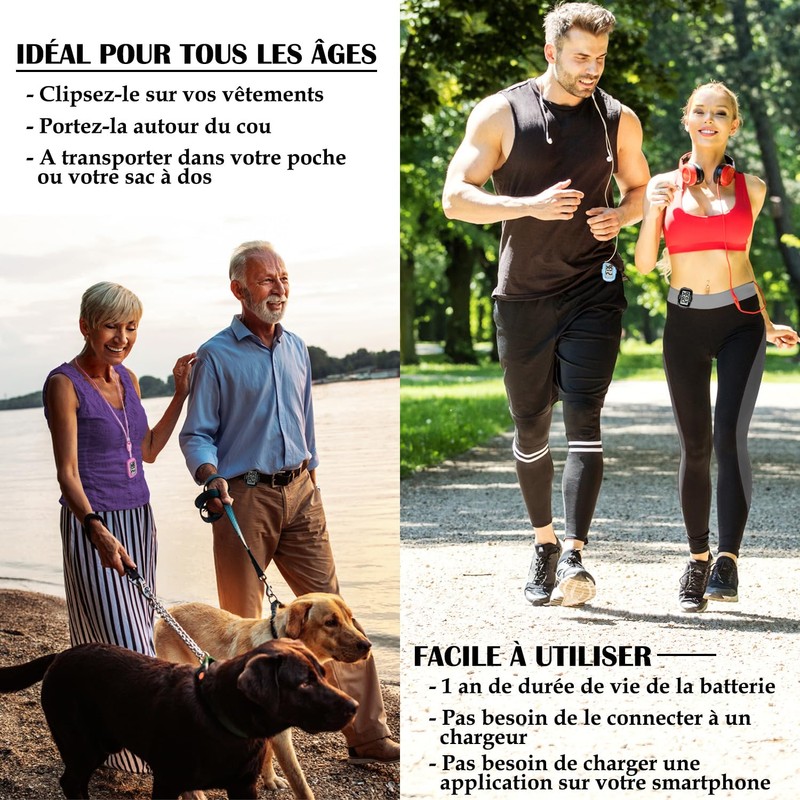 AVTREK Precise 3D Walking Pedometer Huge Display Digital Pedometer for