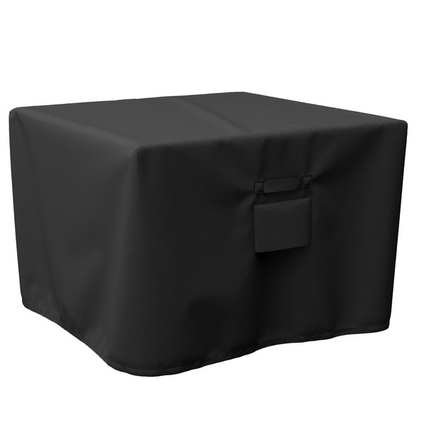 SHINESTAR Durable Square Fire Pit Cover, Fits for 28-32 Inch Gas Fire Table, Waterproof and Windproof, 32 x 32 x 24 Inches, Black