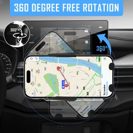 Wireless Car Charger, Car Phone Holder for Air Intake Universal Car Inductive Charging Station (Red)