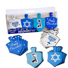 Rite Lite Chanukah Table Scatters, 20 Foiled Dreidels, Perfect Hanukkah Gift, Hanukkah Accessories, Hanukkah Decorations