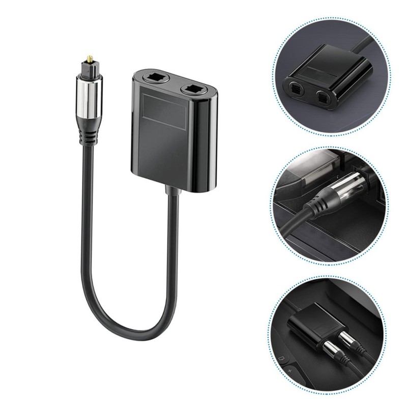 SHINEOFI Convenient Audio Splitter Out Optical Fiber Connector for Home