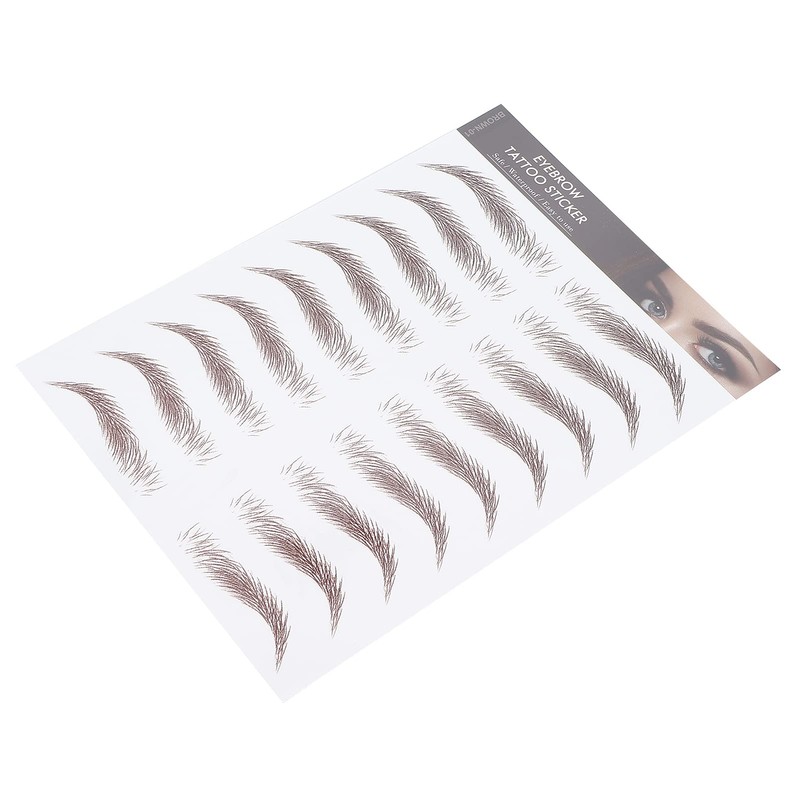 Deosdum Eyebrow Tattoo Sticker, Waterproof Eyebrow Transfer Sticker, Durable, Instant
