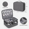 Large Capacity Travel Electronics Organizer Bag, Water-Resistant Cable and Charger