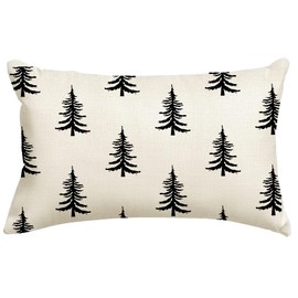 RABUSOFA Christmas Pillow Covers 12x20 Inch Lumbar Christmas Decorations Throw Pillow Cases Xmas Outdoor Christmas Decor Winter Decorative Pillows for Couch Holiday