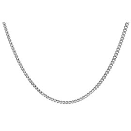 trendor Silver Curb Necklace rhodanised 38 cm 41086-38