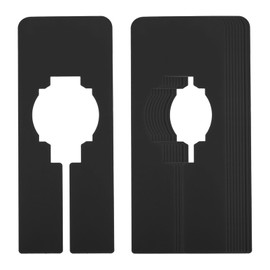 PATIKIL Clothes Dividers for Hanging Clothes, 10 Pack Rectangle Closet Clothing Rack Size Dividers Blank Labels Sorting Rectangular Separator for Closet, Black