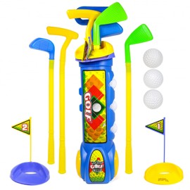 Kidplokio Toddler Indoor Toy Golf Caddy Set, Blue Ages 3 to 8