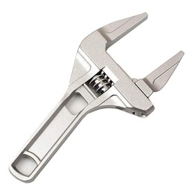 FUYUERO Monkey Wrench, Wide, Vertical Faucet Wrench, Large Opening, Top Wide Monkey Wrench, Adjustable Range (0.2 - 2.7 inches (6 - 68 mm), Thin, Lightweight, Work, Water Piping, Repair (1)