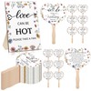 Anglechic 51 Pcs Wedding Fans for Guests Wedding Favor Paper