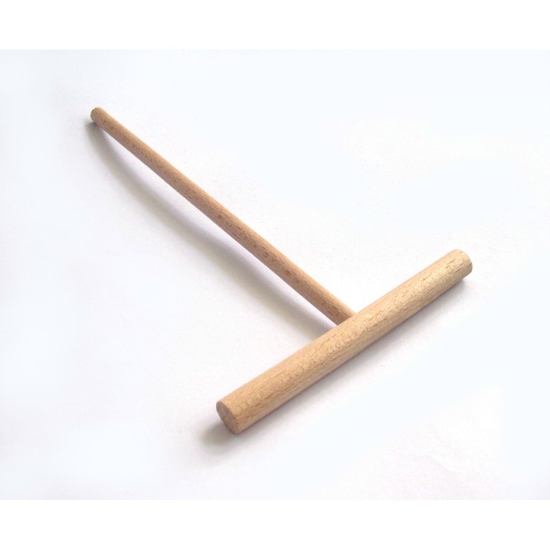 Tredoni 14cm Wooden Batter Spreader/Rake T-Stick - Professional Pancake/Crepe Maker,