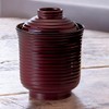 Bowl: Fukui Craft Chopstick Washing Bowl, Lacquerware, Small Line Drawing,