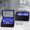 Automatic Watch Winder for 4 Watches with 6 Watch Storage
