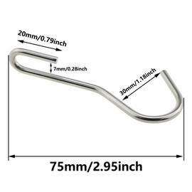 ZZHXSM 10PCS Heavy Duty Hook Silver 90 Degree Twisted Angle Pot Holder Stainless Steel Hook Suitable for Hanging Kitchen Utensils Towel Gardening Tool and Clothing