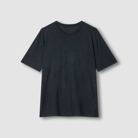JAJU [JAJU] Men's Rayon Stretch Short Sleeve Lounge T-Shirt_Melange Navy