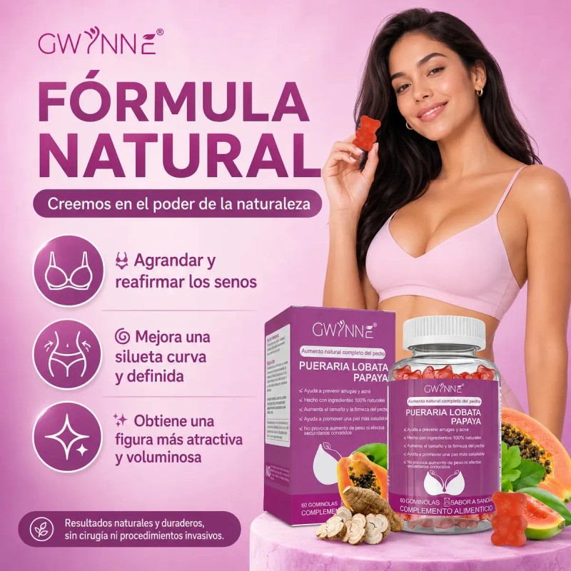 Gwynne Puro Natural Aumento Mamas Lifting Glúteos Pueraria Mirifica 1000mg