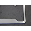 BLVD Brushed Stainless Steel 2-Hole License Plate Thick Frame Including