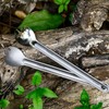 Titanium Spork or Long Handle Spoon Camping Utensils 8.5 in