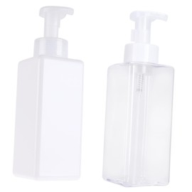 WOONEKY 650ml Pump Bottle Set Reusable Cleansing Foam Dispensers with Bubble Maker Ideal for Travel