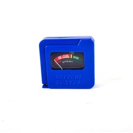 White Deer 2 Pack Battery Tester Checker AA/AAA/C/D/9V/1.5V Universal Button Cell Blue