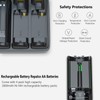Battery Charger for Wii & Wii U Remote Controller,4pcs 2800mAh