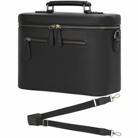 Divvia Camera Sling Bag, Waterproof PU Leather Crossbody Camera Bag for DSLR/SLR/Mirrorless, Small Shockproof Case with Removable Dividers for Photographers, 4L Black