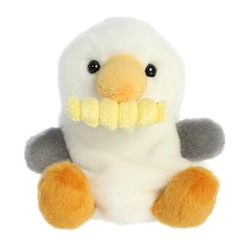Aurora® Adorable Palm Pals™ Buoy Seagull with Fry™ Stuffed Animal - Pocket-Sized Play - Collectable Fun - White 5 Inches
