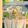 12 Pcs Gold Wedding Centerpieces for Table Gold Crystal Flower