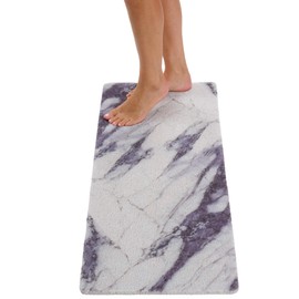 Non Slip Bathtub Mat Shower Mat for Tub - Loofah Bath Mats for Bathroom - 40x16 Bathtub Floor Mat - Textured Anti Slip Bath Mat Without Suction Cups - Secure Mat for Wet Areas (40x16 Blue Grey)