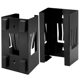 2 Pcs Magnetic Glove Dispenser Holder, Wall Mount Tissue Box Holders, Black Glove Box Holder for Hospital Kitchen Workshop Garage Office