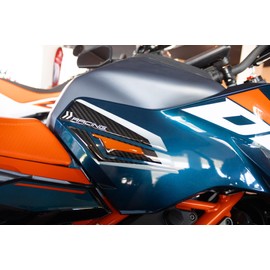 Tankpad Side Protection Carbon Look Compatible with KTM 390 Duke Blue X800444VA