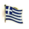 Greek Flag Metal Lapel Pin Badge, Metal