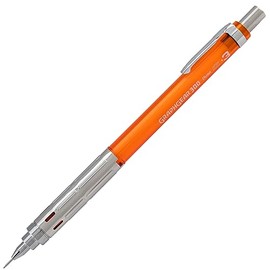 Pentel Arts GraphGear 300 Mechanical Pencil, (0.3mm) Extra-fine line, 1- Pack, Orange Barrel