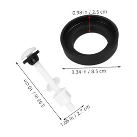 NOLITOY 1set Toilet Tank Bolts Kit Heavy Duty Plastic Fasteners with Gaskets for Secure Bathroom Repairs Compatible with Toilet Models Enhanced Stability and Noise Dampening Features