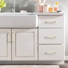 9BUILD 6 Pack 5 Inch Brushed Brass Cabinet Handles -
