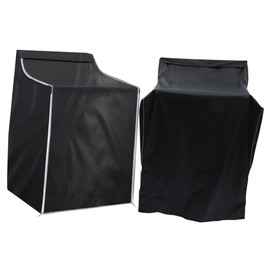 CAXUSD 2pcs Washing Machine Sun Cover Washer and Dryer Covers Dryer Cover Protector Washer Dryer Laundry Machine Top Cover Dust Washer-dryers Outdoor Washing Machine Black Oxford Cloth