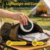 BORUiT LED Camping Light, Solar Powered or USB C Rechargeable,