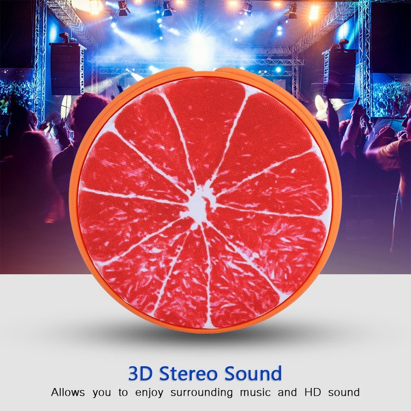 Small Portable Bluetooth Outdoor Fruit shaped Speaker USB Music Player