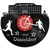 GRAVURZEILE Düsseldorf Vinyl Record Clock – 100% Club Love –