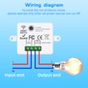 XUK Remote Control Outlet Wireless Light Switch, 220V/10A, Long Range
