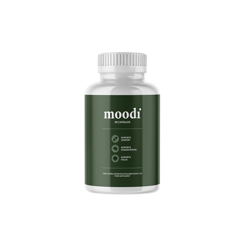 Moodi - Natural Ingredients - Vegan - Support Supplement -
