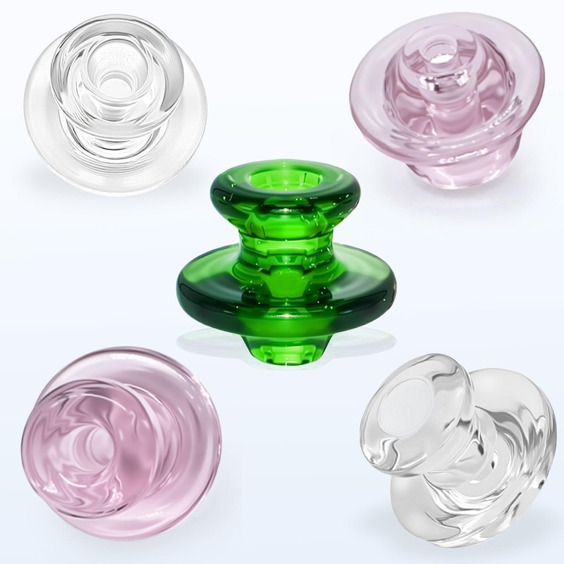 3Pcs Adjustable Glass Diffuser Covers, Dazzling Mixed Color Vent Caps