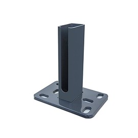 Base Plate Screw-On Sleeve for Fence Posts 60 x 40 mm Anthracite