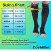 Doc Miller Open Toe Compression Socks 8-15 mmHg, Black, 4X-Large