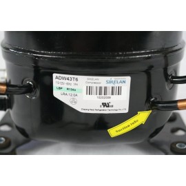 Undisclosed SIKELAN ADW43T6 REFRIGERATION COMPRESSOR 1/6 HP 444BTU 110-120V R134A 50-60HZ