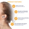 Silicone Ear Plugs for Sleeping - BUENSUENO 2 Pairs Reusable