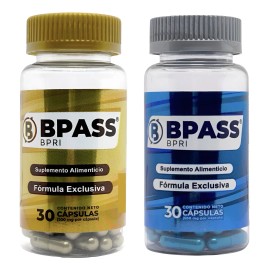Bpass Azul 30 Capsulas Inhibidor De Apetito 100 Natural Paq Sin Sabor                                                                                 